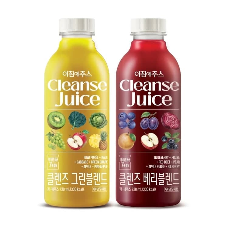 서울우유협동조합, 웰니스 트렌드 반영한 '아침에주스 클렌즈' 2종 출시