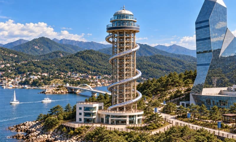 4년 멈춘 창원 진해해양공원 짚트랙, 세계 최장 ‘익스트림 슬라이드’로 재탄생