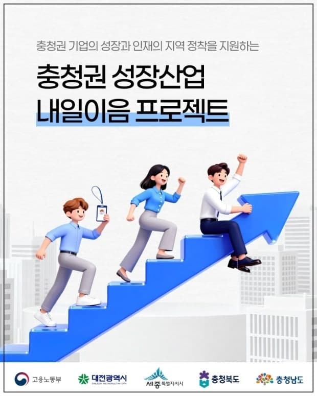 충청권 4개 시도, '내일이음 프로젝트'로 초광역 일자리 생태계 구축 나선다