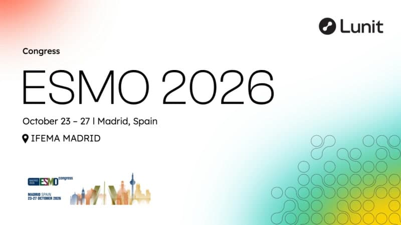 루닛, 유럽종양학회(ESMO 2026)서 AI 바이오마커 '루닛 스코프' 연구 성과 5편 발표