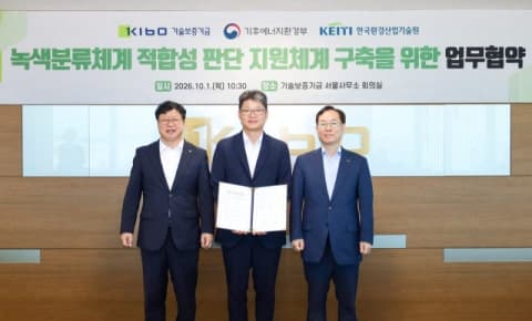 기술보증기금·한국환경산업기술원, ‘개방형 K-택소노미 플랫폼’ 공동 구축 맞손
