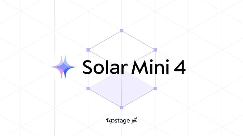 업스테이지, 소형 LLM ‘솔라 미니 4’ 공개…GPU 1장으로 구동