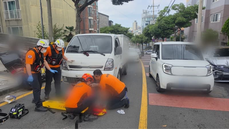 제주 도심서 70대 운전자 차량 6중 추돌… "급발진" 주장