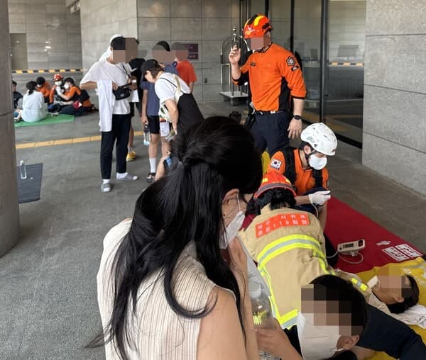 제주 그랜드 조선 호텔서 염소가스 누출…투숙객 등 59명 병원 이송