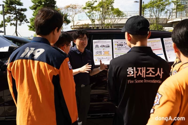 현대차·테슬라 등 11개사 참여…전국 소방대원 대상 전기차 안전구조 세미나 개최