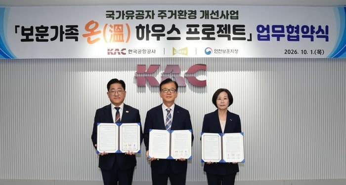 한국공항공사, 김포 보훈가족 16가구 주거환경 개선 나선다