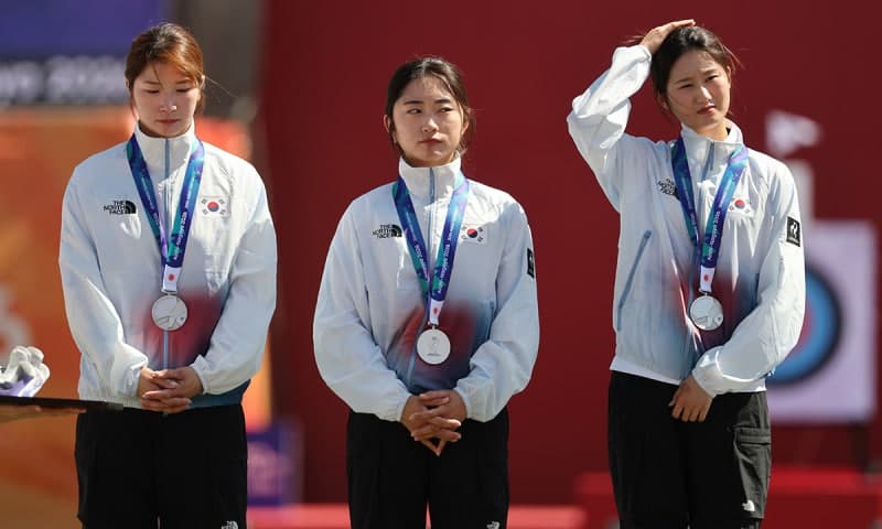 한국 여자 양궁, 아시안게임 8연패 무산…남자 대표팀은 인도 꺾고 금메달