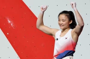 서채현, 아시안게임 스포츠클라이밍 여자 리드 금메달…한국 여자 선수 최초