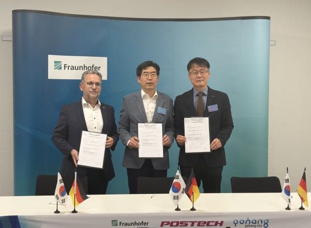 포항시·포스텍, 독일 프라운호퍼와 배터리 전주기 국제공동연구 맞손