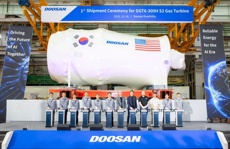 두산에너빌리티, 美 스페이스XAI에 380MW 가스터빈 첫 수출