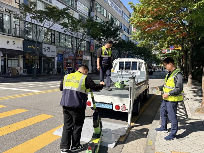 안산시, 무단 방치 전동 킥보드·전기자전거 단속 강화…즉시 견인 확대