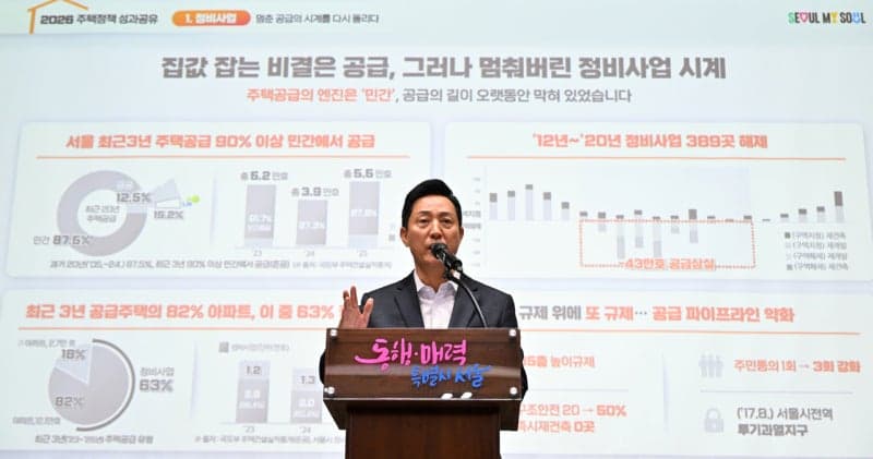 오세훈 "서울 집값 상향평준화…주택 인허가 급증은 서울시 노력의 결실"