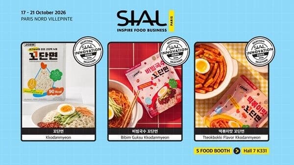 에쓰푸드 ‘꼬단면’, SIAL 파리 2026 혁신 셀렉션 선정으로 글로벌 시장 공략
