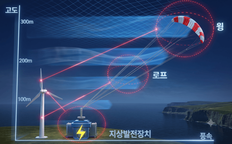 한국남동발전·한국전기연구원, 연 띄워 전기 만드는 공중풍력발전 기술 개발 착수