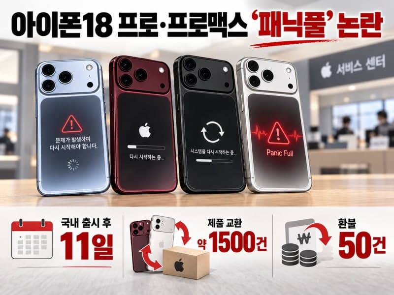 아이폰18 프로·프로맥스 '패닉풀' 논란…1500건 교환에도 애플은 원인 기밀