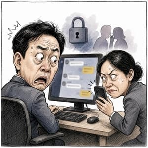 동료 불륜 카톡 몰래 찍어 유포한 아동복지시설 직원, 벌금형 선고유예