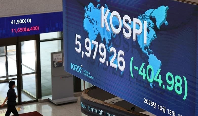 검은 화요일 코스피 5%대 급락…외국인 2조 매도에 6000선 턱걸이