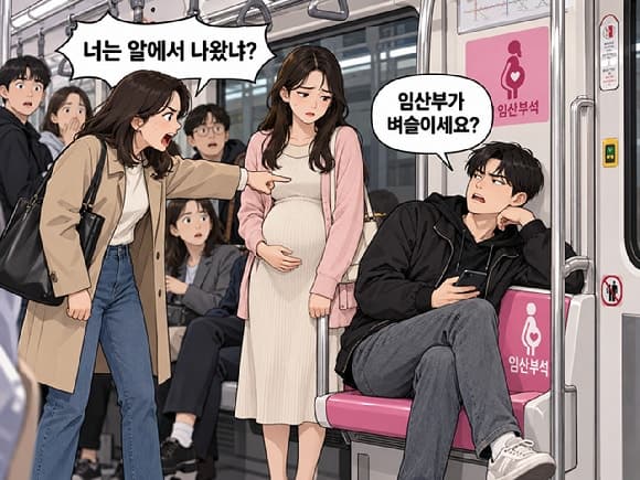 지하철 2호선 임산부 배려석서 '임산부가 벼슬이냐' 막말 논란