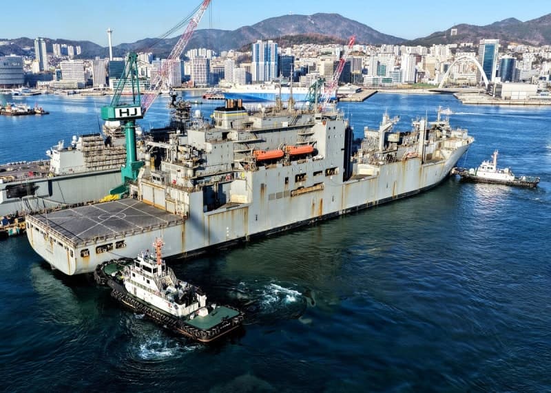 HJ중공업, 미 해군 함정 MRO 첫 완수…후속 수주 발판 마련