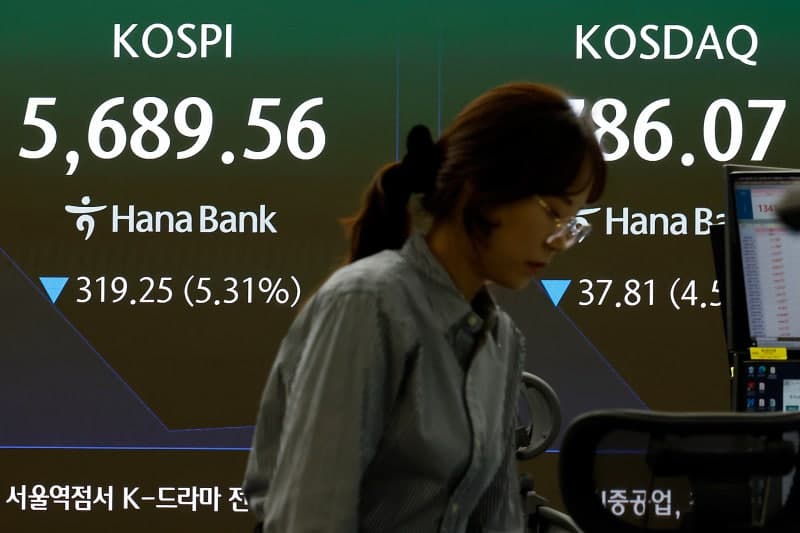 美 물가 충격과 AI 거품론에 코스피 7%대 폭락…서킷브레이커 발동