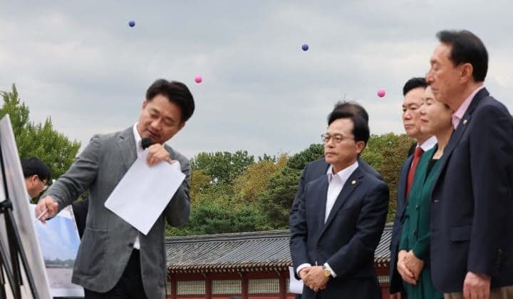 국민의힘, 종묘 찾아 세운4구역 개발 반대하는 정부의 이중잣대 비판