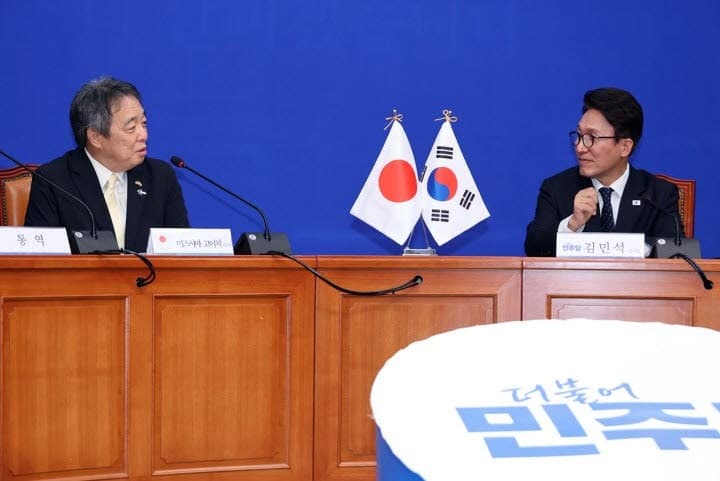 김민석, 日대사 만나 "과거 잊지 않되 미래 만들어가야"