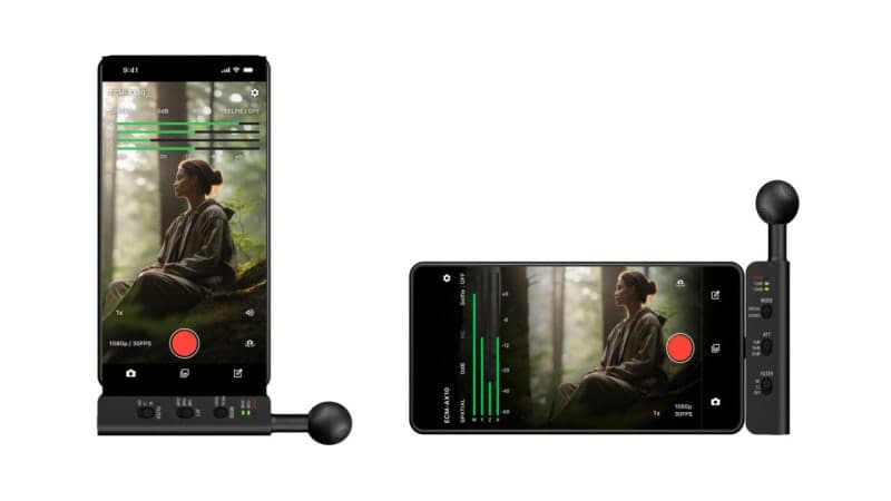스마트폰으로 3D 공간 음향 담는다…소니, 공간 음향 마이크 'ECM-AX10' 출시