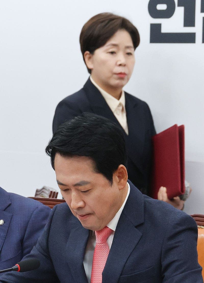 양향자 '전면 재선거' 요구에 국민의힘 지도부 고성 충돌