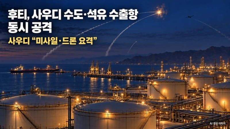 예멘 후티 반군, 사우디 리야드·얀부 동시다발 공격…연합군 "미사일·드론 요격"