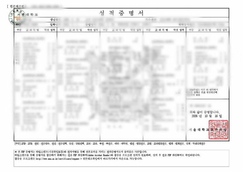서울대 로스쿨 '가로형 성적표' 논란…블라인드 평가 취지 훼손 지적