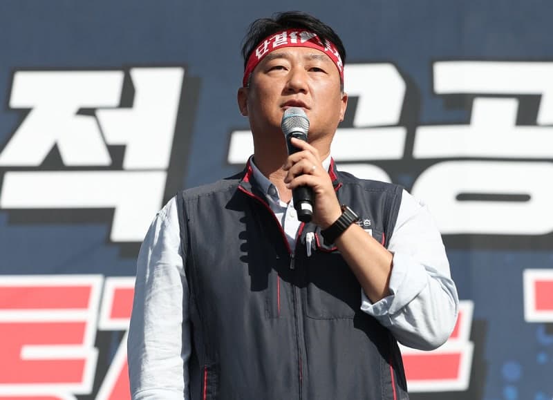 양경수 민주노총 위원장 3선 도전 공식화… "사회적 대화 완수할 것"