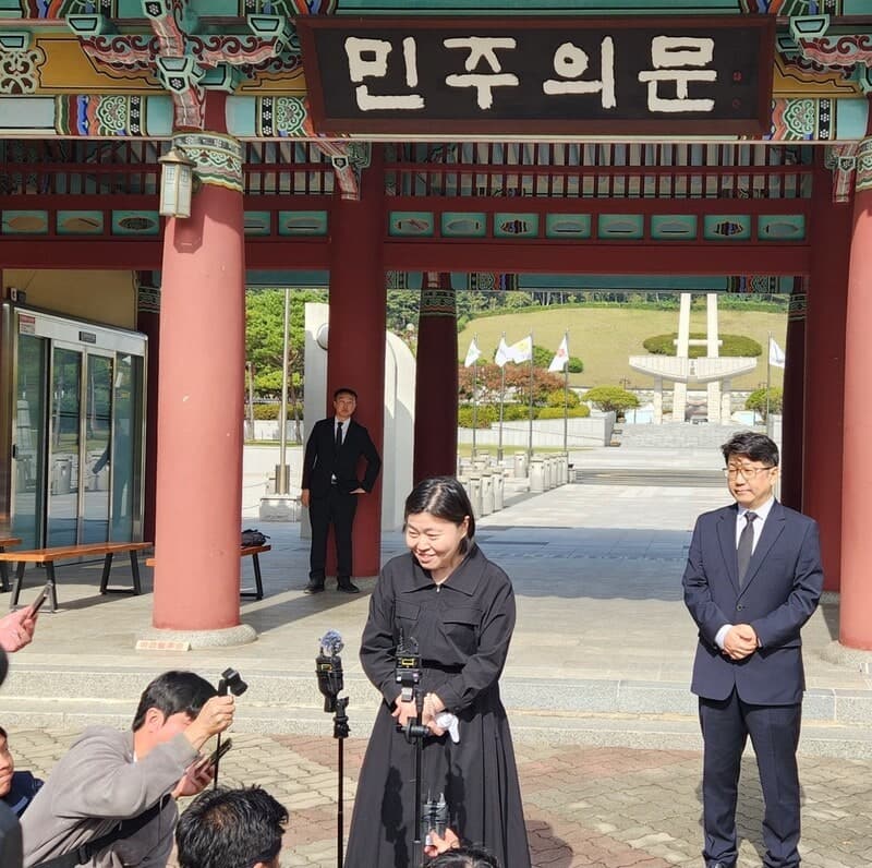 임은정 광주중수청장, 5·18 참배 후 "김지용 청장에 쓴소리 아끼지 않겠다"