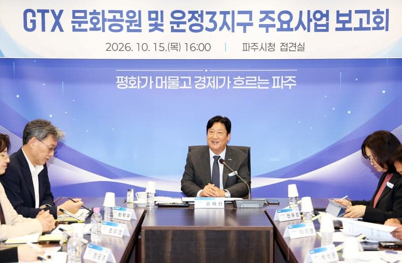 파주시, 운정중앙역 상부에 145억 규모 'GTX 문화공원' 조성 본격화