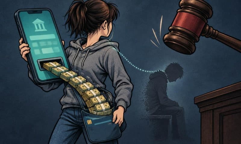 남친 휴대전화로 7400만원 대출받아 '꿀꺽'…20대 여성 실형 선고