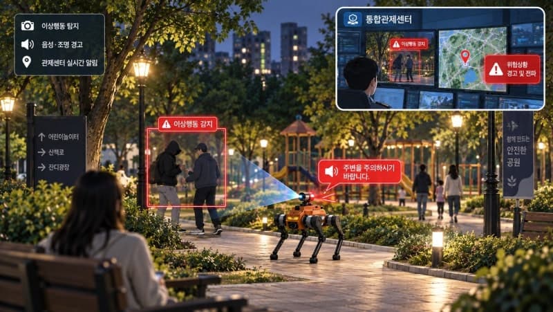 천안시, 국내 최초로 4족 보행 순찰 로봇 실전 테스트 나선다