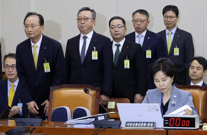 5대 시중은행장, 국감서 "오프라인 점포 폐쇄 신중히 재검토하겠다"