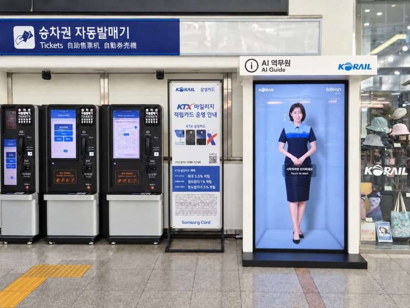 서울역에 등장한 3D AI 역무원, 삼성 디스플레이와 실시간 대화 구현