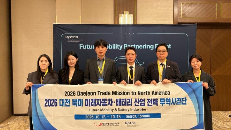 대전테크노파크, 북미 미래차·배터리 시장 공략…748만 달러 성과