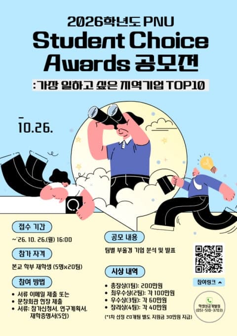 부산대 학생이 직접 뽑는 ‘가장 일하고 싶은 지역기업 TOP 10’