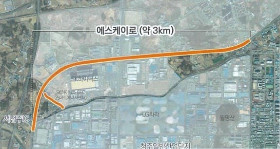 청주시·SK하이닉스, 58억 투입해 청주 SK로에 3km 녹색숲길 완공