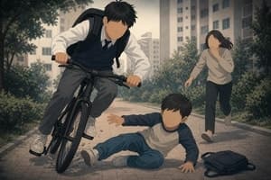 8세 아동 치고 달아난 자전거 운전자, 알고 보니 '촉법소년'이었다
