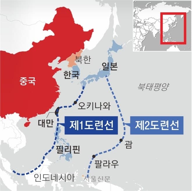 미 육군, 중국 겨냥 '제1도련선' 전력 집중…분쟁 첫날부터 총력 대응