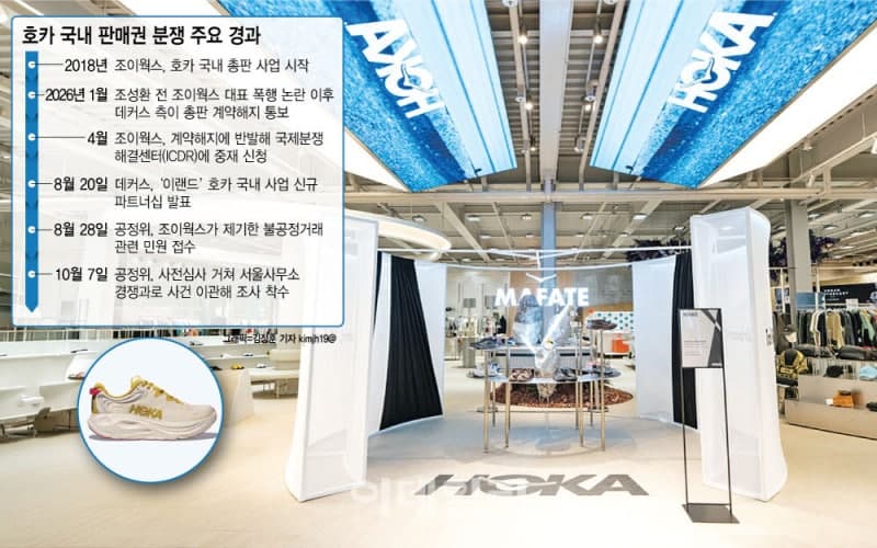 호카 국내 판매권 분쟁 격화…공정위, 불공정거래 여부 조사 착수