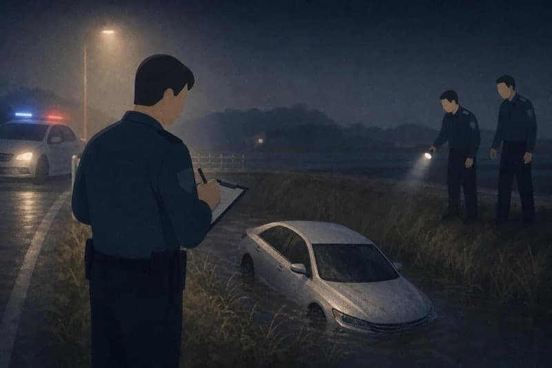 음주운전 사고 내고 차량 버린 경찰특공대원, 13시간 뒤에도 면허정지