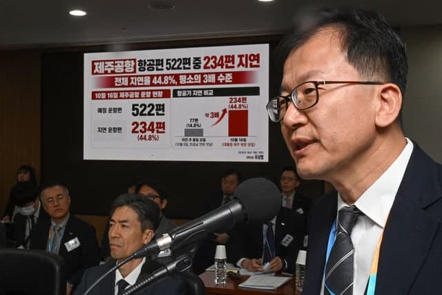제주공항 대규모 지연 사태, 국토부 "대통령 전용기 영향 일부 있었다"