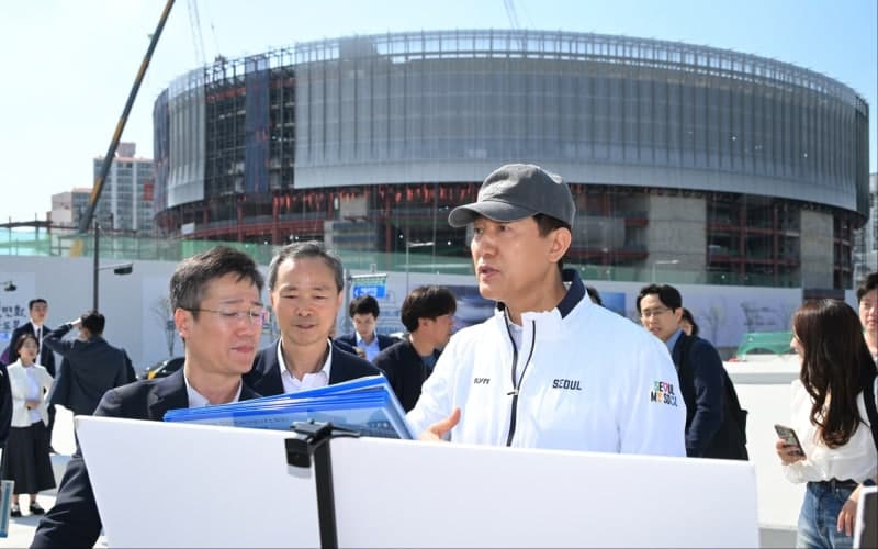 오세훈, 내년 6월 개관 '서울아레나' 현장 점검…강북 전성시대 거점