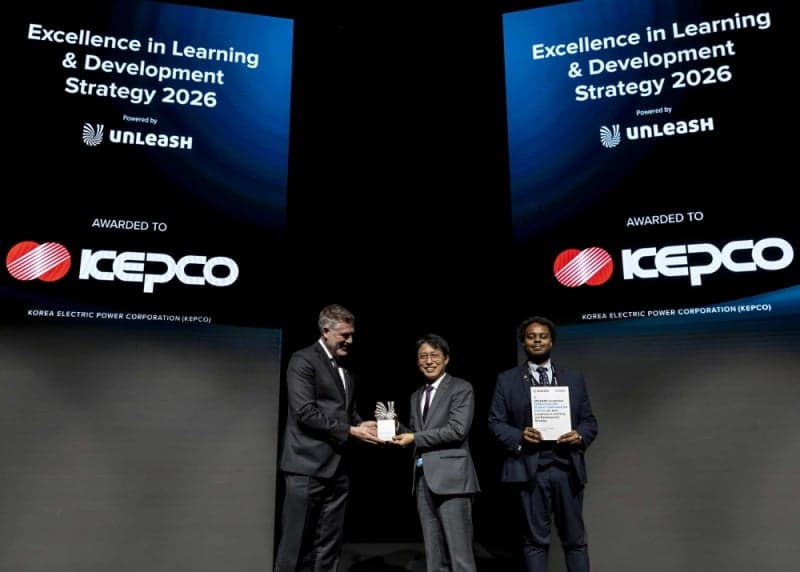 한국전력, 국내 최초 유럽 HRD 최고상 'Unleash Award' 2년 연속 수상