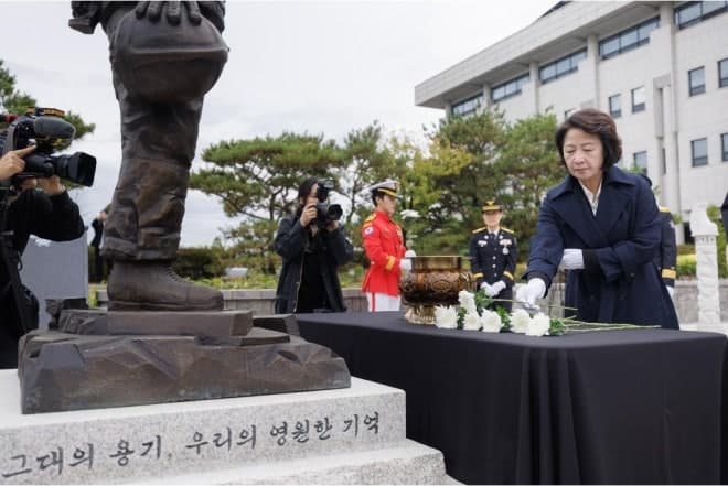 추미애 경기도지사, 제2회 경기소방 119메모리얼데이 참석해 소방관 처우 개선 약속