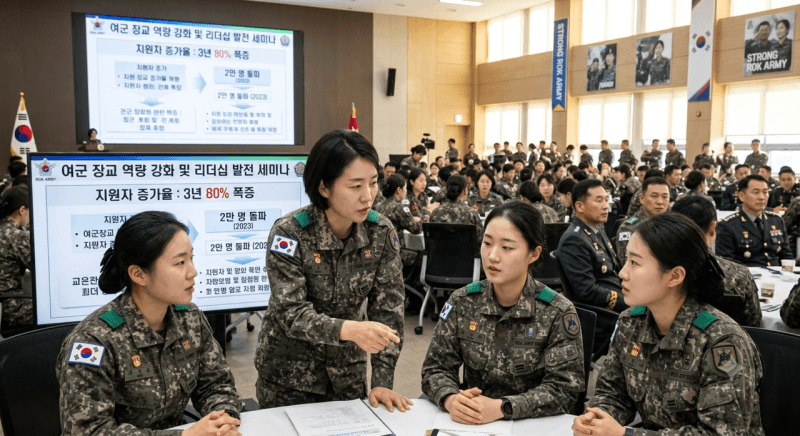 여군 장교 지원자 3년 새 80% 급증…2만 명 몰렸지만 선발은 10% 미만