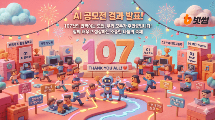 빗썸, 첫 사내 AI 공모전 성료…업무 혁신 사례 107건 발굴